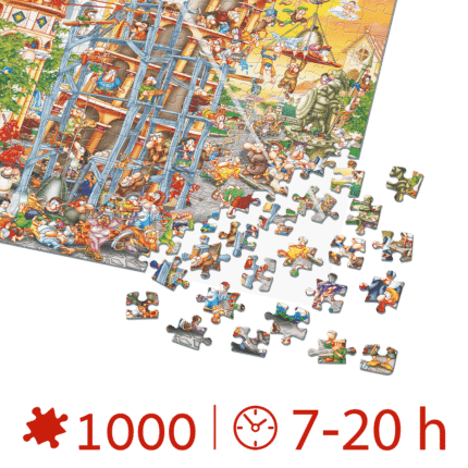 Puzzle adulți 1000 piese Cartoon Collection - Turnul din Pisa -34577