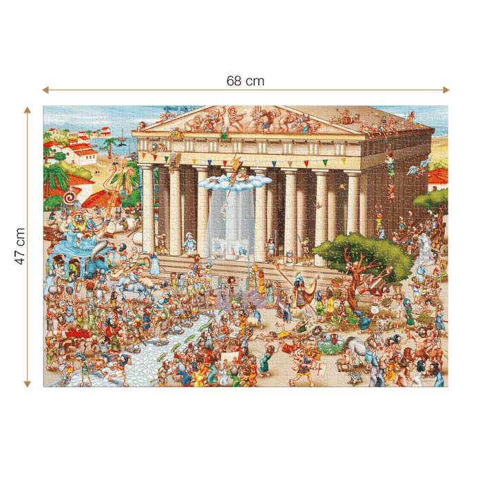 Puzzle adulți 1000 piese Cartoon Collection - Acropolis -34598