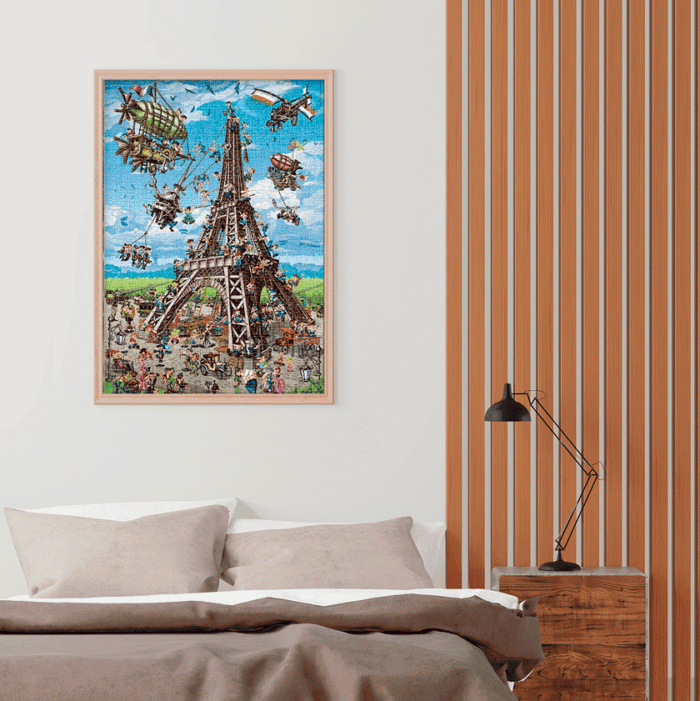 Puzzle adulți 1000 piese Cartoon Collection - Eiffel Tower-35223