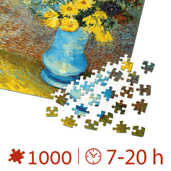 Puzzle adulți Vincent van Gogh - Flowers in a Blue Vase - 1000 Piese-34241