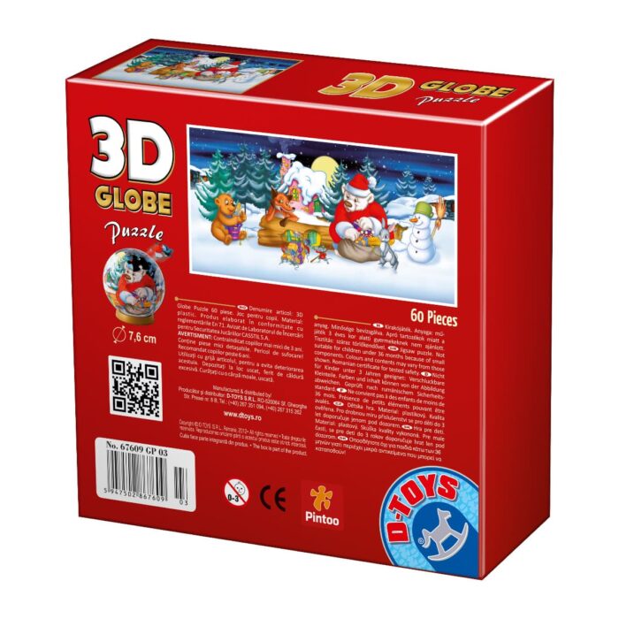 Puzzle Special Globe - Crăciun - 60 Piese - 3-25106