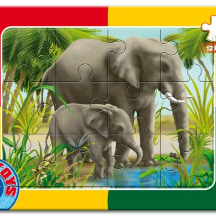 Puzzle - Animale - 12 Piese - 6-0