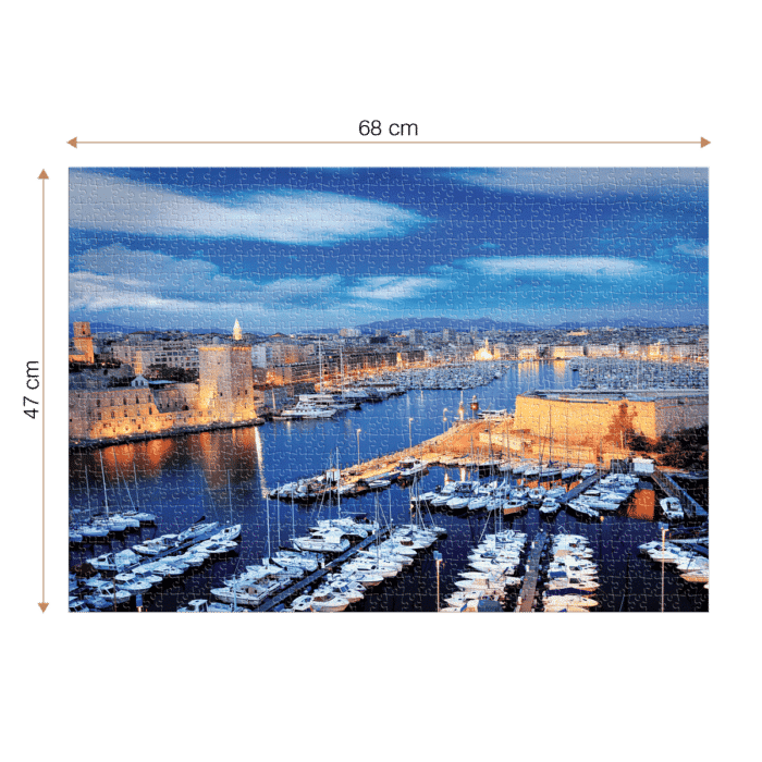 Puzzle adulți 1000 piese Peisaje de zi - Marseille, Franța-35532