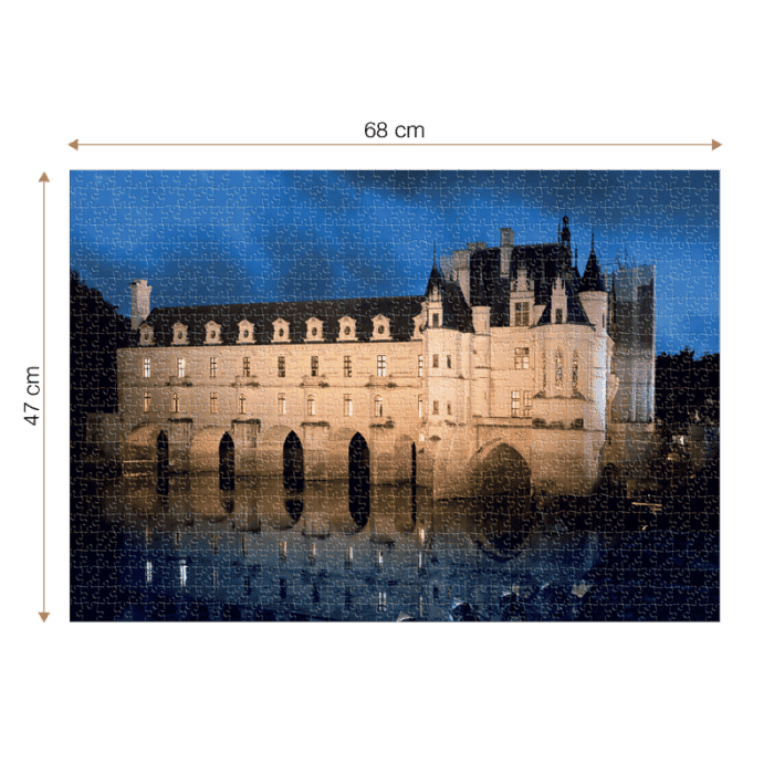 Puzzle adulți 1000 piese Castele Franceze - Castel Chenonceau-35318